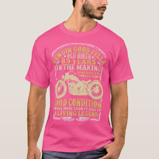89 jaar oude Biker Birthday Classic  motor T-shirt