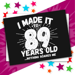 89 Jaar Oude Sarcastische Meme Grappige 89e Verjaa Briefkaart