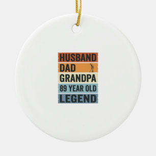 89-jarige echtgenoot vader opa legende shirt_1 keramisch ornament