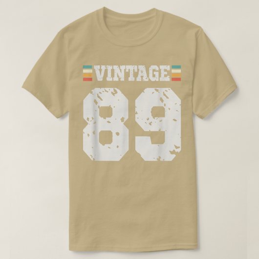  89-jarige Happy 89th Birthday Fun Sport T-shirt (Design voorkant)