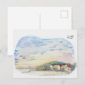 89: New Castle strand Briefkaart (Voorkant / Achterkant)