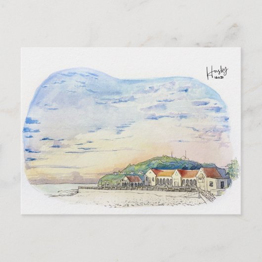 89: New Castle strand Briefkaart (Voorkant)