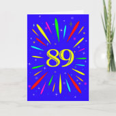 89e 'Birthday Explosion'-Kaart Kaart (Voorkant)