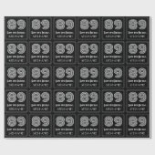 89e verjaardag: Art Deco geïnspireerd look "89" w  Cadeaupapier (Vlak)