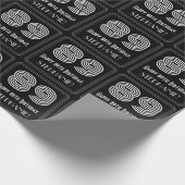 89e verjaardag: Art Deco geïnspireerd look "89" w  Cadeaupapier (Hoek)