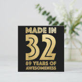 89e verjaardag cadeautjes | Grootpschenkingen | Bi Feestdagenkaart (Staand voorkant)