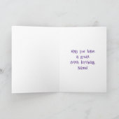 89e verjaardag: Floral Flowers Number, Custom Name Kaart (Binnen)