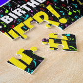 89e verjaardag — Fun, Colorful Music Symbols & "89 Legpuzzel (Zijkant)