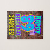 89e verjaardag ~ Fun, geïnspireerd door Urban Graf Legpuzzel (Horizontaal)