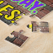 89e verjaardag ~ Fun, geïnspireerd door Urban Graf Legpuzzel (Zijkant)