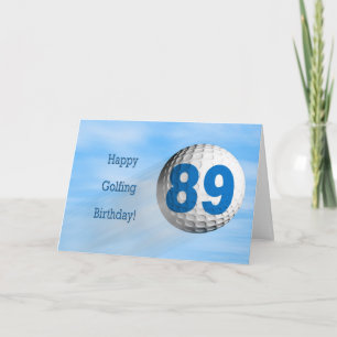 89e verjaardag golfkaart kaart