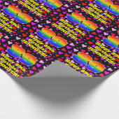 89e verjaardag: Het liefhebbende Kunstpatroon, Reg Cadeaupapier (Hoek)