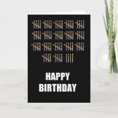 89e verjaardag met kaarsen kaart (Voorkant)