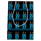 89e verjaardag met oogbalkaarsen medium cadeauzakje (Achterkant)