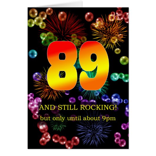 89e verjaardag nog steeds springend (Voorkant)