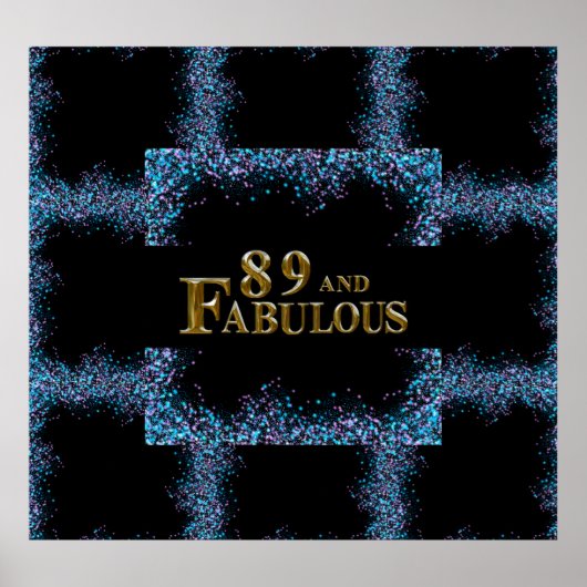 89e verjaardag  poster (Voorkant)