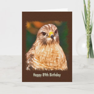 89e verjaardag, roodgeschouderde havik kaart