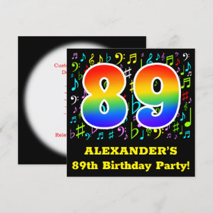 89e verjaardag van de geboorte: Fun Music Symbols, Kaart