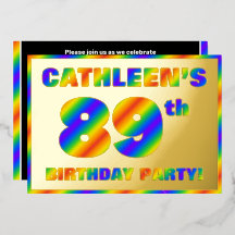 89e verjaardag van de geboorte - Fun, regenboogspe