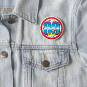 89e verjaardag vandaag v2 ronde button 5,7 cm (In situ)