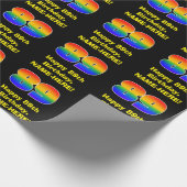 89ste verjaardag: Leuke, kleurrijke regenboog geïn Cadeaupapier (Hoek)