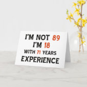 89ste verjaardagsdesign kaart (Gele Bloem)