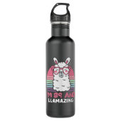 89th Birthday Llamazing Llama 89 Year Old Birthday Waterfles (Voorkant)