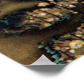 8. 梅 晧 図, 若 冲 Moon en Plum Blossom, Jakuchüu Poster (Hoek)