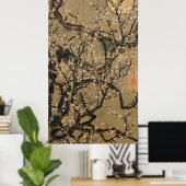 8. 梅 晧 図, 若 冲 Moon en Plum Blossom, Jakuchüu Poster (Thuiskantoor)