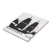 8 1620 Mayflower Tegeltje (Zijkant)