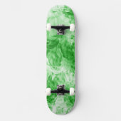 8 1/2" Groene Abstracte Smoke Skateboard (Voorkant)