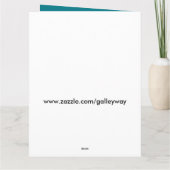 8 1/2" X 11" klantgericht wenskaart, pelikaan Kaart (Achterkant)