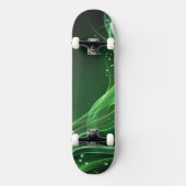 8 1/8" Green Flame Skateboard (Voorkant)