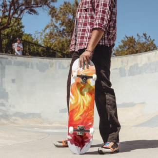 8 1/8-inch Flame Skateboard
