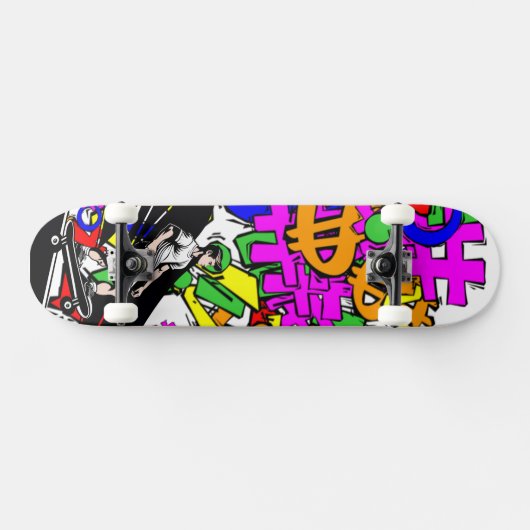8 1/8-inch graffiti-ontwerpskateboard persoonlijk skateboard (Horizontaal)