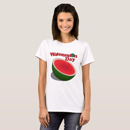 8-3 Dag van Watermeloen T-shirt (Voorkant volledig)