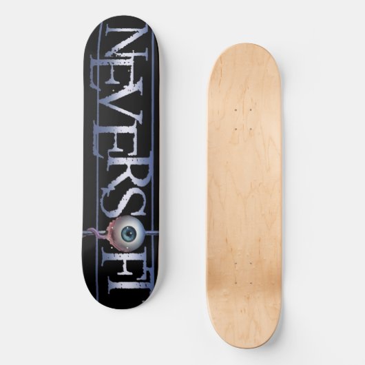 8.5 Grijs Neversoft skateboard deck (Voorkant)