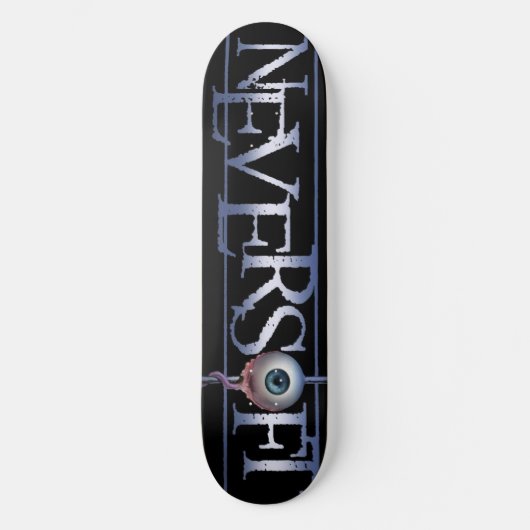 8.5 Grijs Neversoft skateboard deck (Voorkant)
