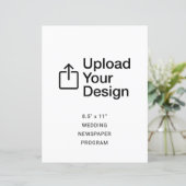 8,5 inch x 11 inch flat sheet - programma's voor h (Staand voorkant)