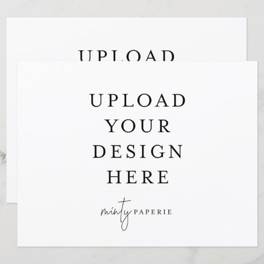 8,5-inch x 11-inch flatpanel - Liggend (Voorkant / Achterkant)