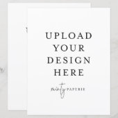 8,5-inch x 11-inch flatpanel - Portret (Voorkant / Achterkant)