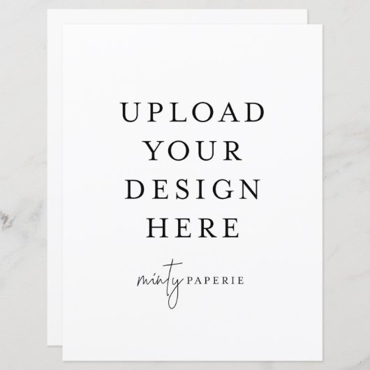 8,5-inch x 11-inch flatpanel - Portret (Voorkant / Achterkant)