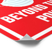 8,5-inch X 11-inch gebold rood gezichtsmasker bove Poster (Hoek)