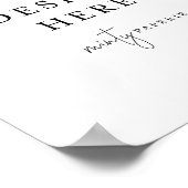 8,5-inch x 11-inch Poster - Portret (Hoek)