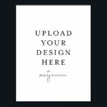 8,5-inch x 11-inch Poster - Portret<br><div class="desc">Pas uw kaart in Templett aan. Nadat u klaar bent met het bewerken, downloadt u uw bestand in een JPG-indeling (vergeet niet de afloopoptie aan te zetten). Upload uw ontwerp hier door op de blauwe "Personalize"knoop te klikken.</div>