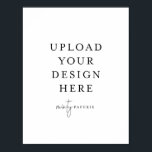 8,5-inch x 11-inch Poster - Portret<br><div class="desc">Pas uw kaart in Templett aan. Nadat u klaar bent met het bewerken, downloadt u uw bestand in een JPG-indeling (vergeet niet de afloopoptie aan te zetten). Upload uw ontwerp hier door op de blauwe "Personalize"knoop te klikken.</div>