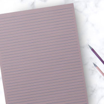 8,5-inch x 11-inch Rustic Mauve Blue Lines College