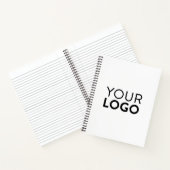 8,5-inch x 11-inch spirale laptop - zwart notitieboek (Binnen)