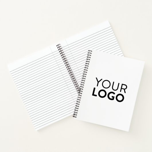 8,5-inch x 11-inch spirale laptop - zwart notitieboek (Binnen)