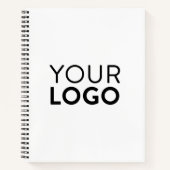 8,5-inch x 11-inch spirale laptop - zwart notitieboek (Voorkant)